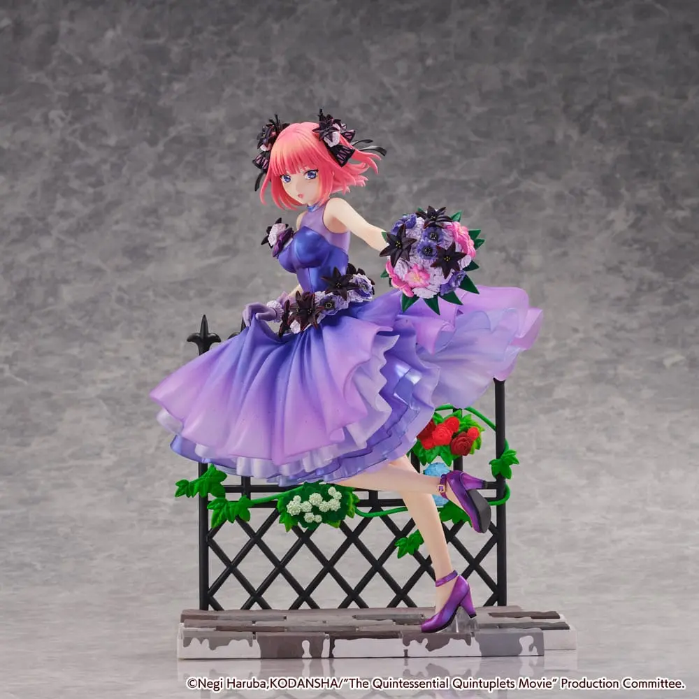 The Quintessential Quintuplets: The Movie 1/7 Nino Nakano Floral Dress Ver. PVC szobor figura 25 cm termékfotó