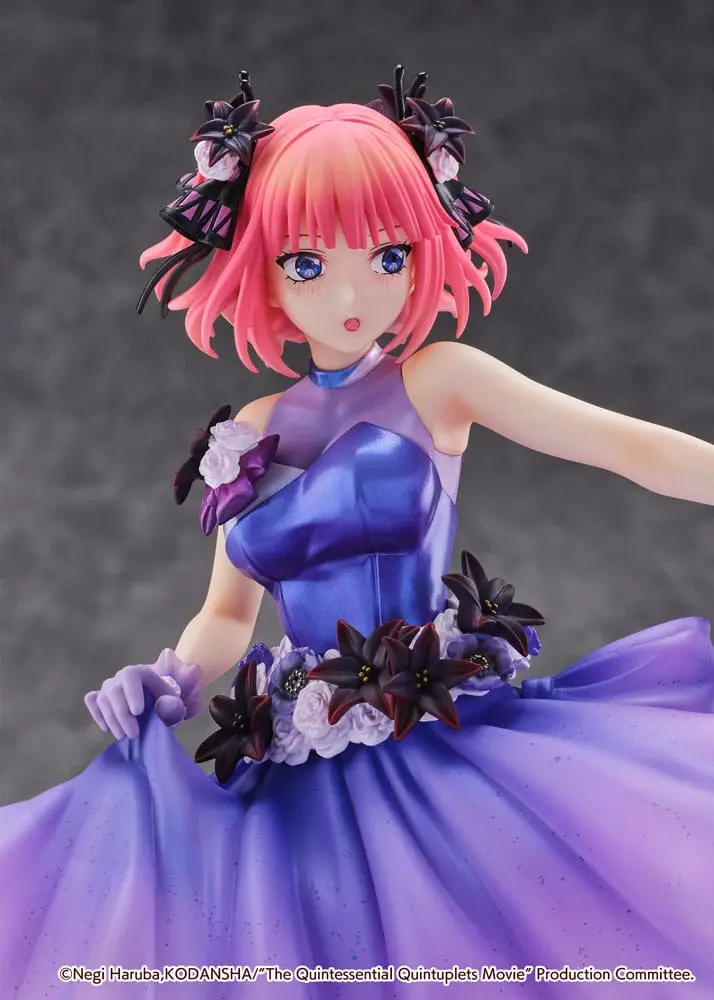 The Quintessential Quintuplets: The Movie 1/7 Nino Nakano Floral Dress Ver. PVC szobor figura 25 cm termékfotó