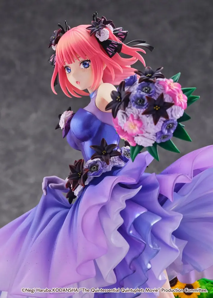 The Quintessential Quintuplets: The Movie 1/7 Nino Nakano Floral Dress Ver. PVC szobor figura 25 cm termékfotó