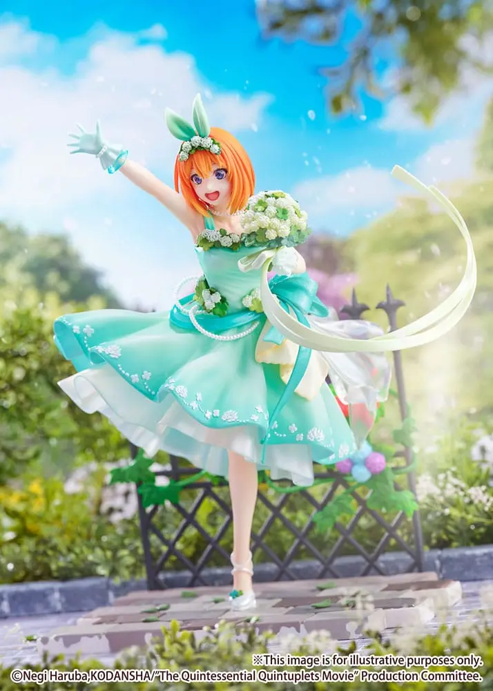 The Quintessential Quintuplets: The Movie 1/7 Yotsuba Nakano Floral Dress Ver. PVC szobor figura 26 cm termékfotó