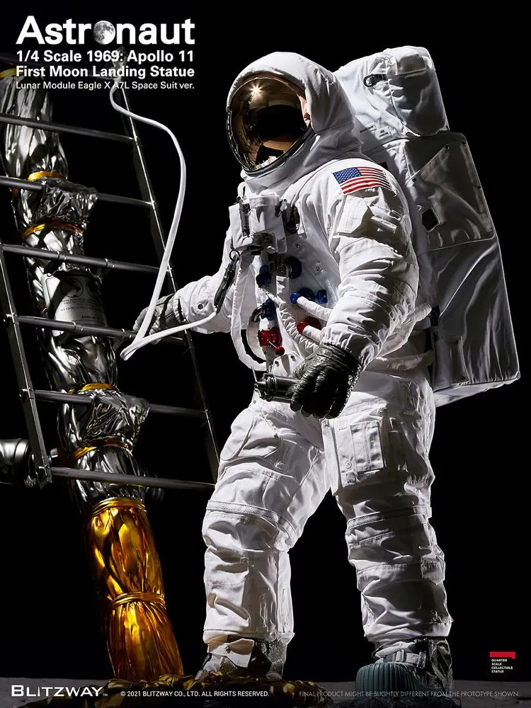 The Real Superb Scale Hybrid 1/4 Astronaut Apollo 11: LM-5 A7L ver. szobor figura 79 cm termékfotó