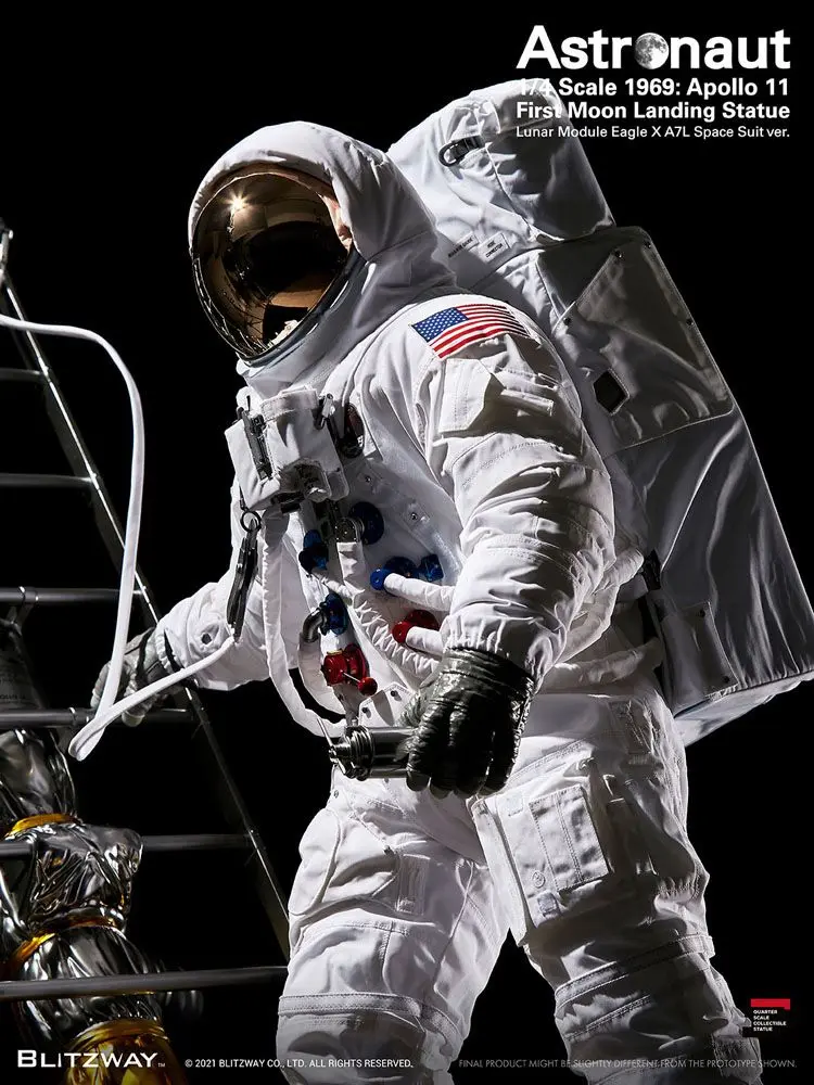 The Real Superb Scale Hybrid 1/4 Astronaut Apollo 11: LM-5 A7L ver. szobor figura 79 cm termékfotó