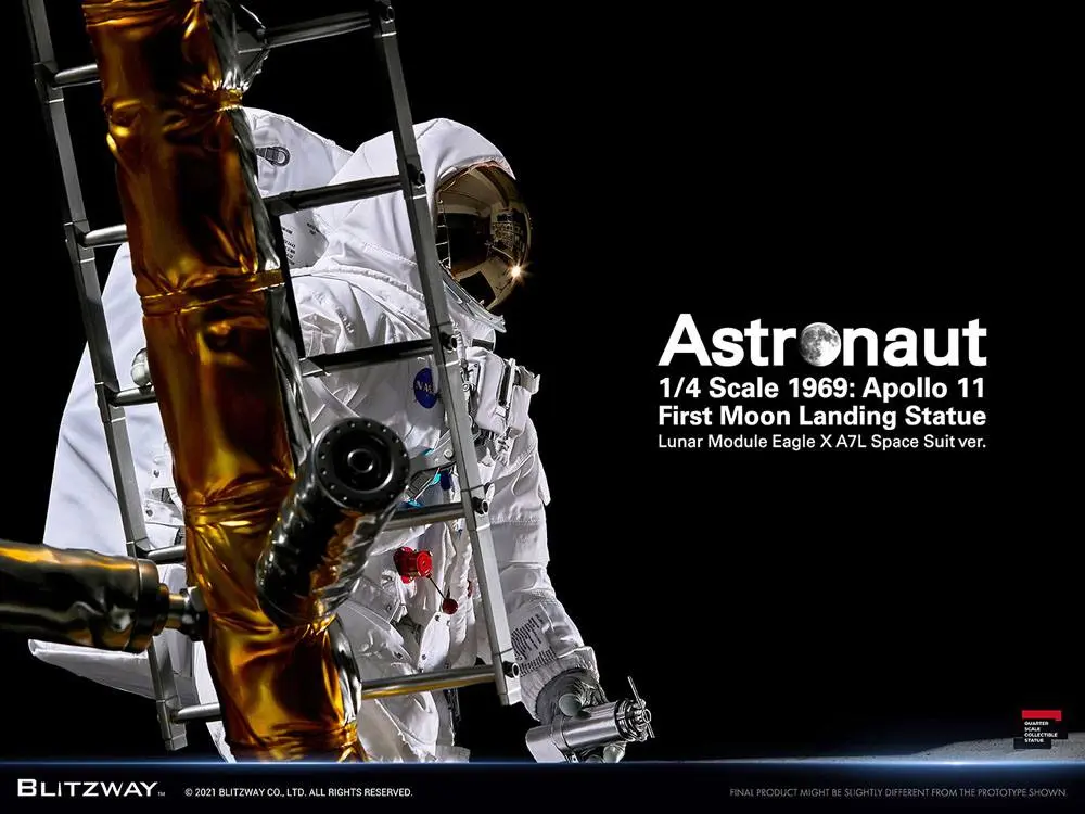 The Real Superb Scale Hybrid 1/4 Astronaut Apollo 11: LM-5 A7L ver. szobor figura 79 cm termékfotó