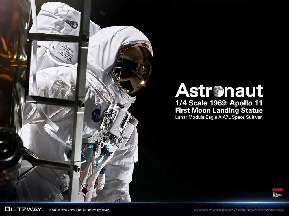 The Real Superb Scale Hybrid 1/4 Astronaut Apollo 11: LM-5 A7L ver. szobor figura 79 cm termékfotó