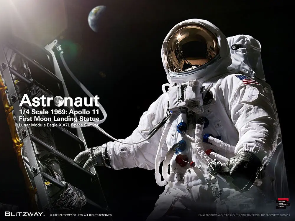 The Real Superb Scale Hybrid 1/4 Astronaut Apollo 11: LM-5 A7L ver. szobor figura 79 cm termékfotó