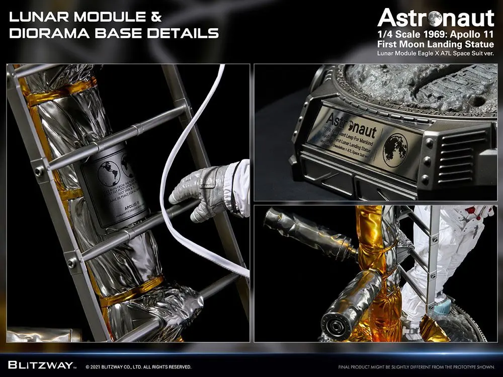 The Real Superb Scale Hybrid 1/4 Astronaut Apollo 11: LM-5 A7L ver. szobor figura 79 cm termékfotó