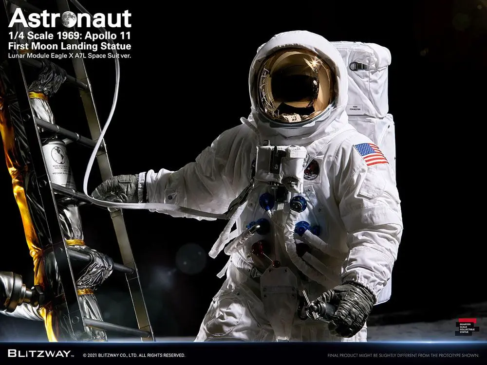 The Real Superb Scale Hybrid 1/4 Astronaut Apollo 11: LM-5 A7L ver. szobor figura 79 cm termékfotó