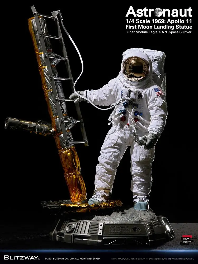 The Real Superb Scale Hybrid 1/4 Astronaut Apollo 11: LM-5 A7L ver. szobor figura 79 cm termékfotó
