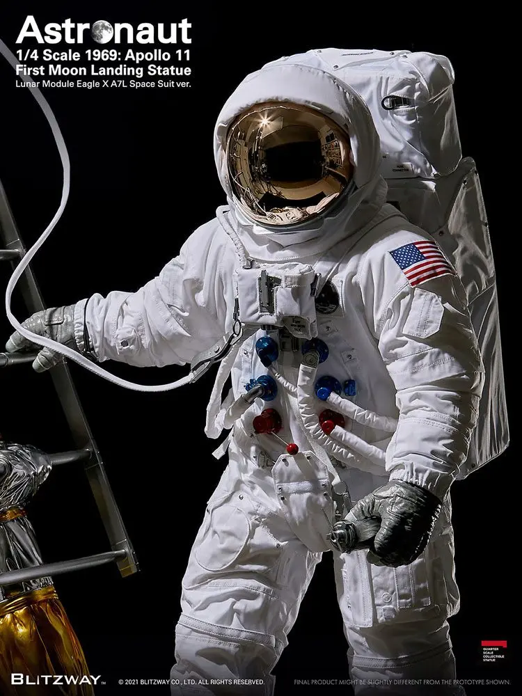 The Real Superb Scale Hybrid 1/4 Astronaut Apollo 11: LM-5 A7L ver. szobor figura 79 cm termékfotó