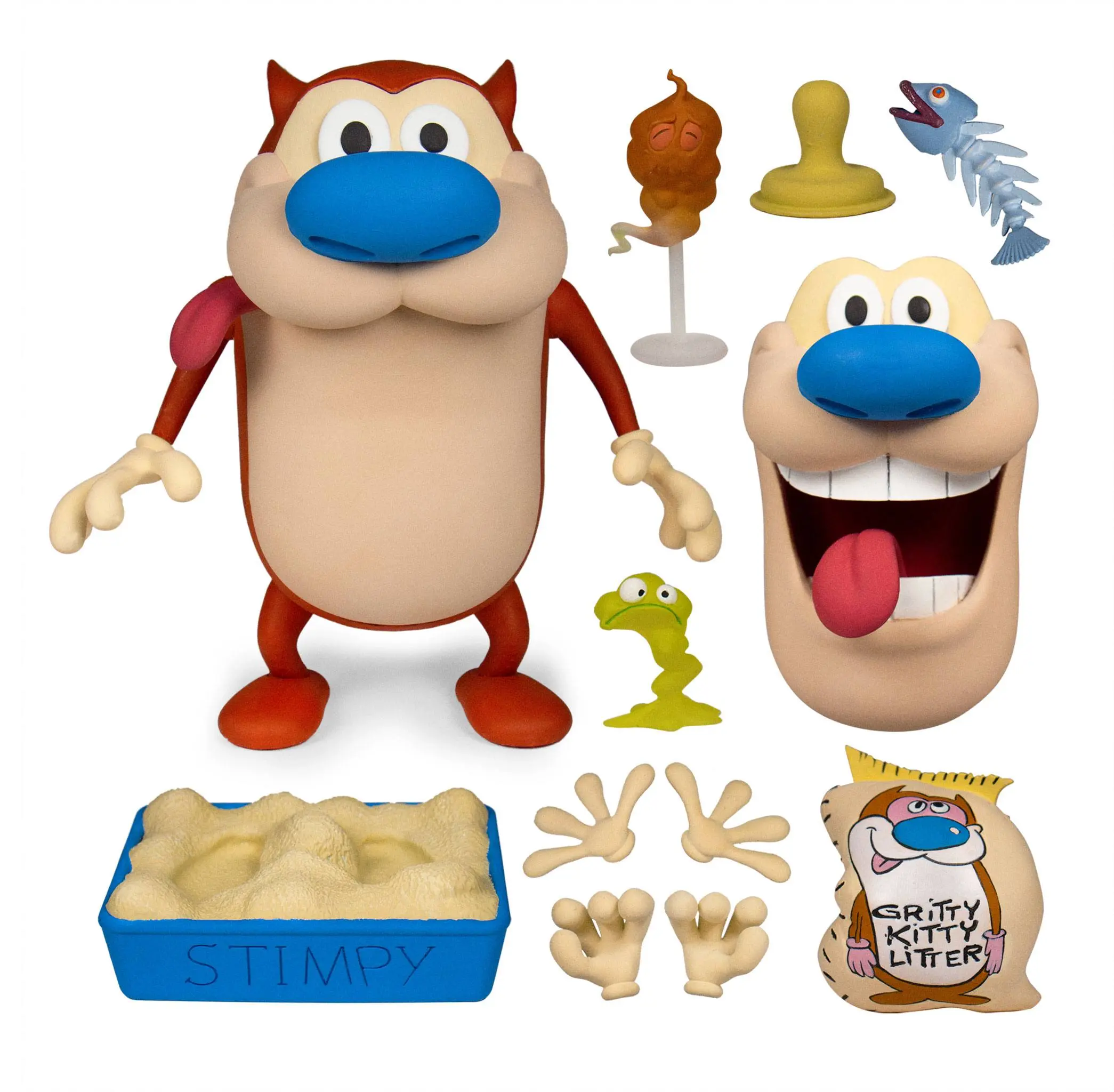 The Ren &amp; Stimpy Show Deluxe Stimpy akciófigura 18 cm termékfotó