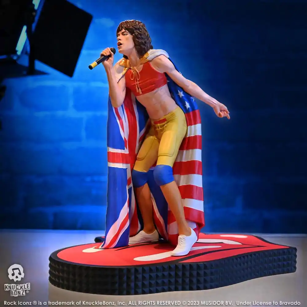 The Rolling Stones Rock Iconz Mick Jagger (Tattoo You Tour 1981) szobor figura 22 cm termékfotó