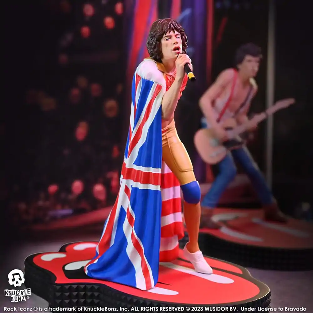 The Rolling Stones Rock Iconz Mick Jagger (Tattoo You Tour 1981) szobor figura 22 cm termékfotó