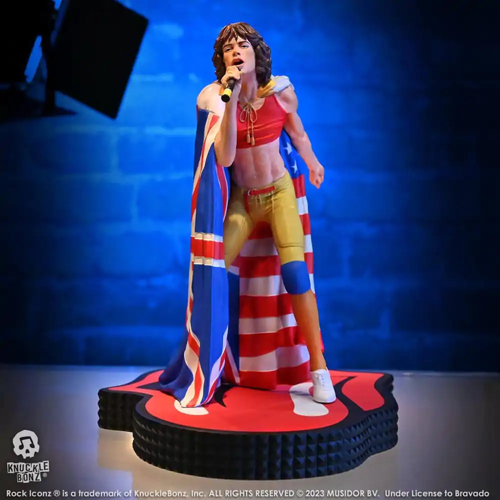 The Rolling Stones Rock Iconz Mick Jagger (Tattoo You Tour 1981) szobor figura 22 cm termékfotó