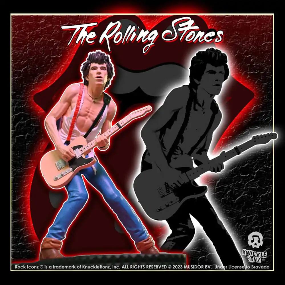 The Rolling Stones Rock IconzKeith Richards (Tattoo You Tour 1981)  szobor figura 22 cm termékfotó