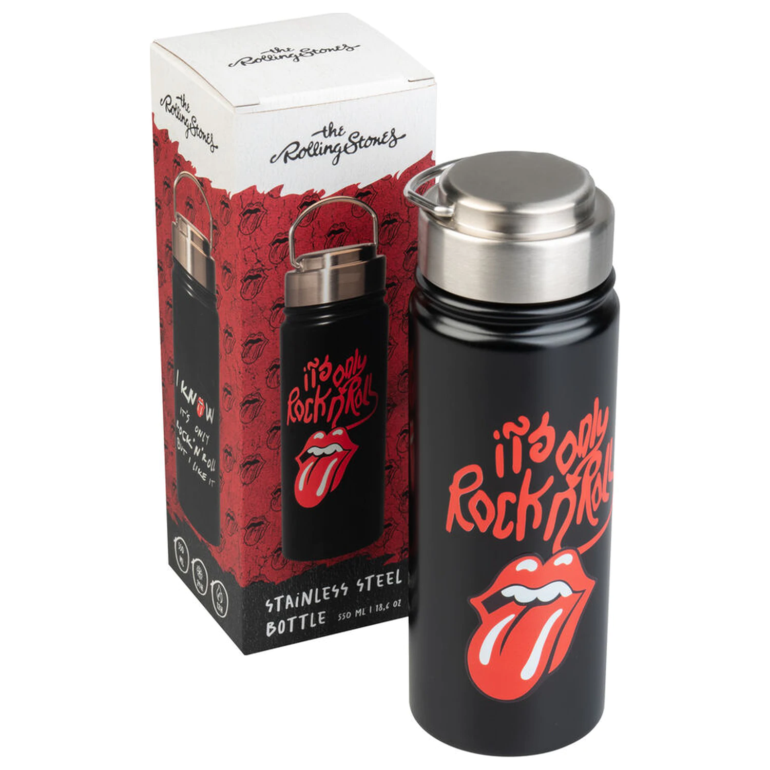 The Rolling Stones rozsdamentes acél palack kulacs 500ml termékfotó