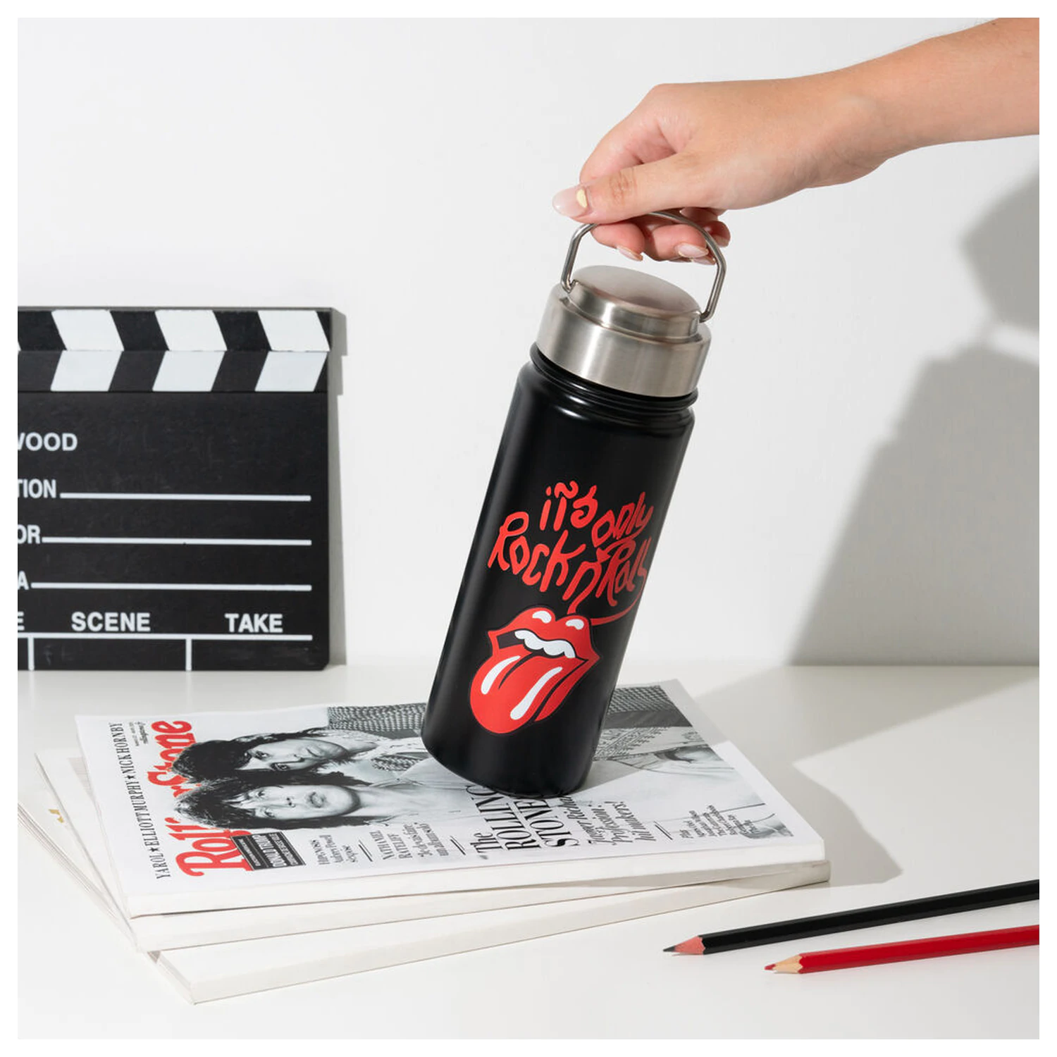The Rolling Stones rozsdamentes acél palack kulacs 500ml termékfotó