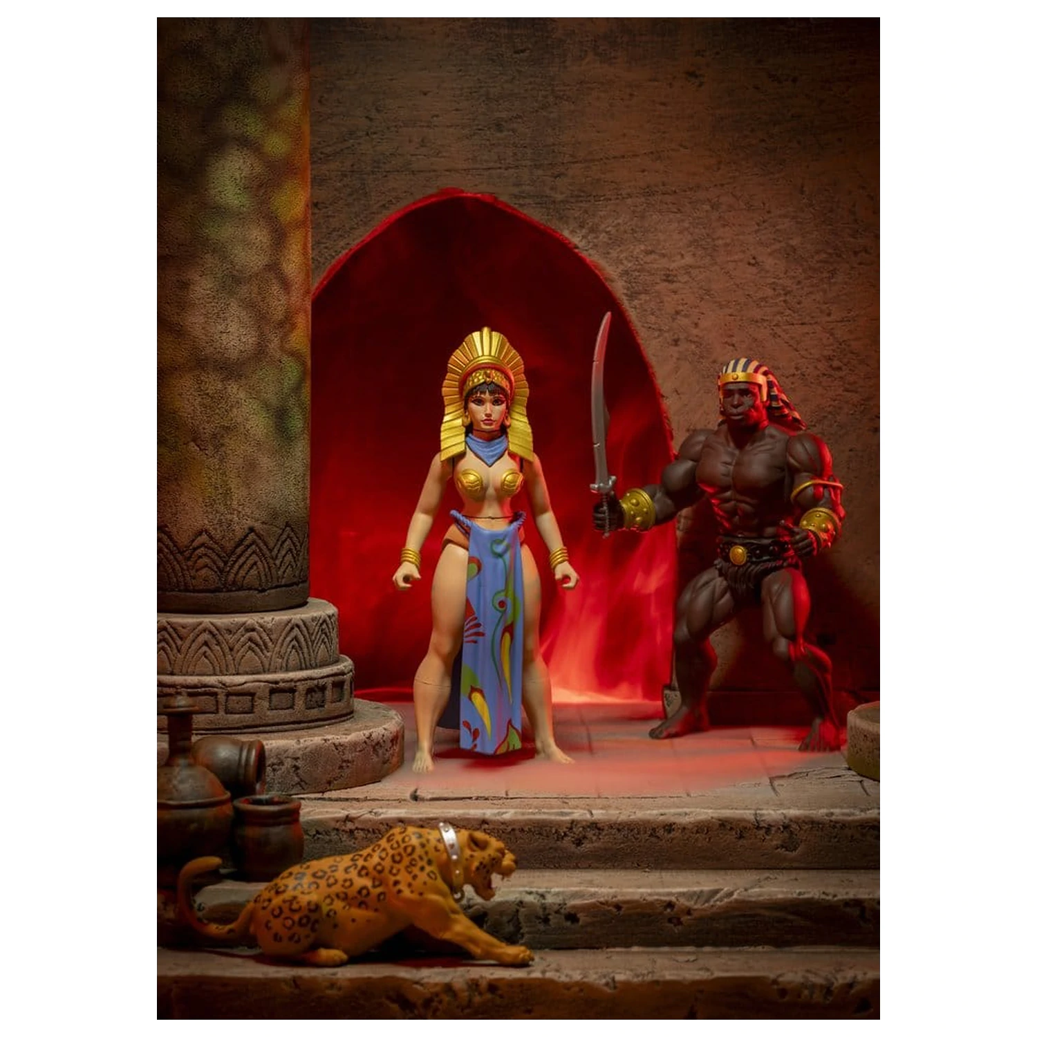 The Savage World of Frazetta Egyptian Queen & The Guard (Museum Edition) akciófigura csomag 14 cm termékfotó