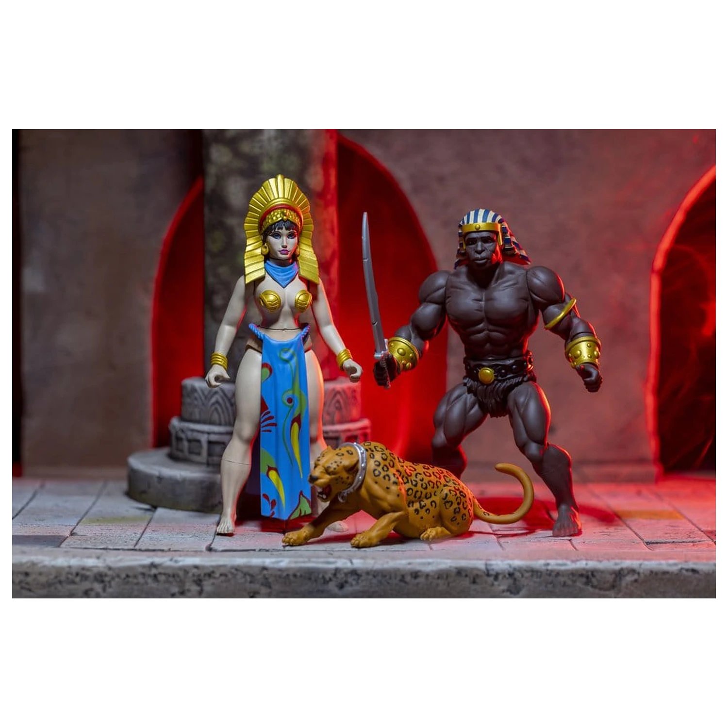 The Savage World of Frazetta Egyptian Queen & The Guard (Museum Edition) akciófigura csomag 14 cm termékfotó
