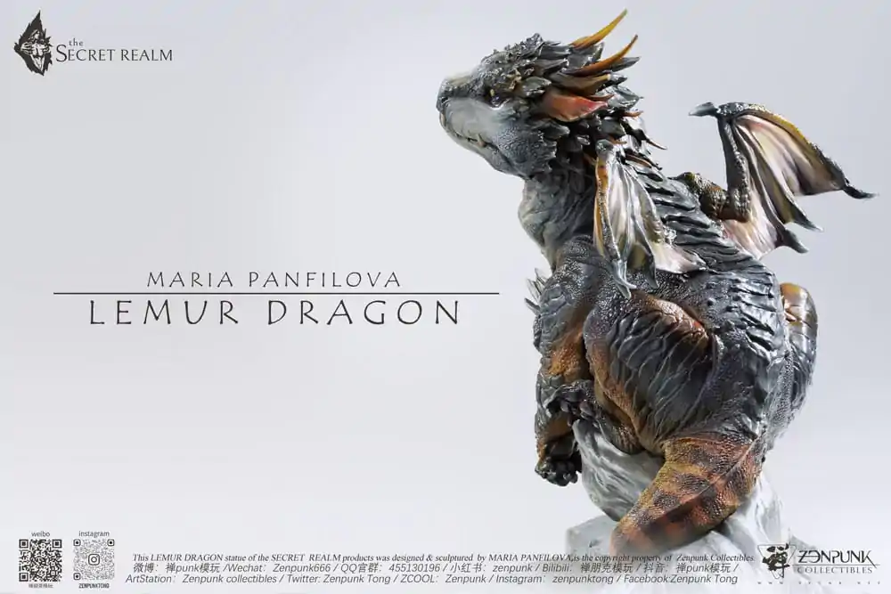 The Secret Realm Lemur Dragon szobor figura 38 cm termékfotó