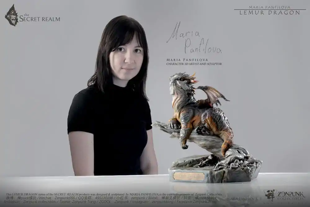 The Secret Realm Lemur Dragon szobor figura 38 cm termékfotó