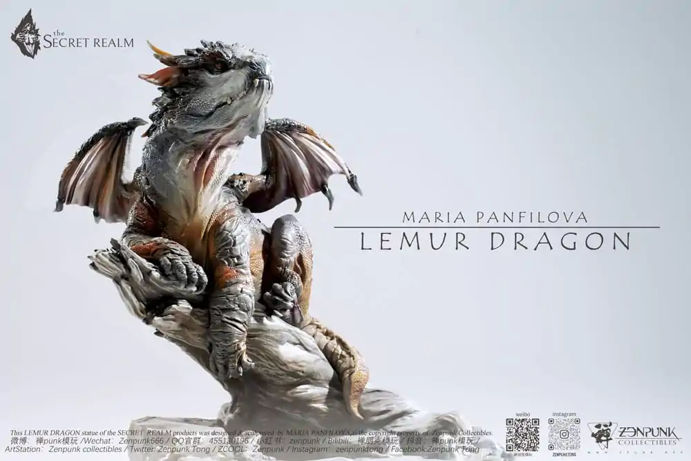 The Secret Realm Lemur Dragon szobor figura 38 cm termékfotó