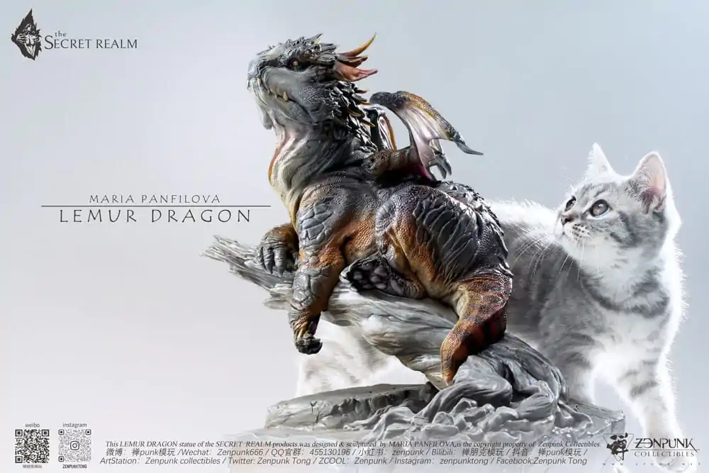 The Secret Realm Lemur Dragon szobor figura 38 cm termékfotó