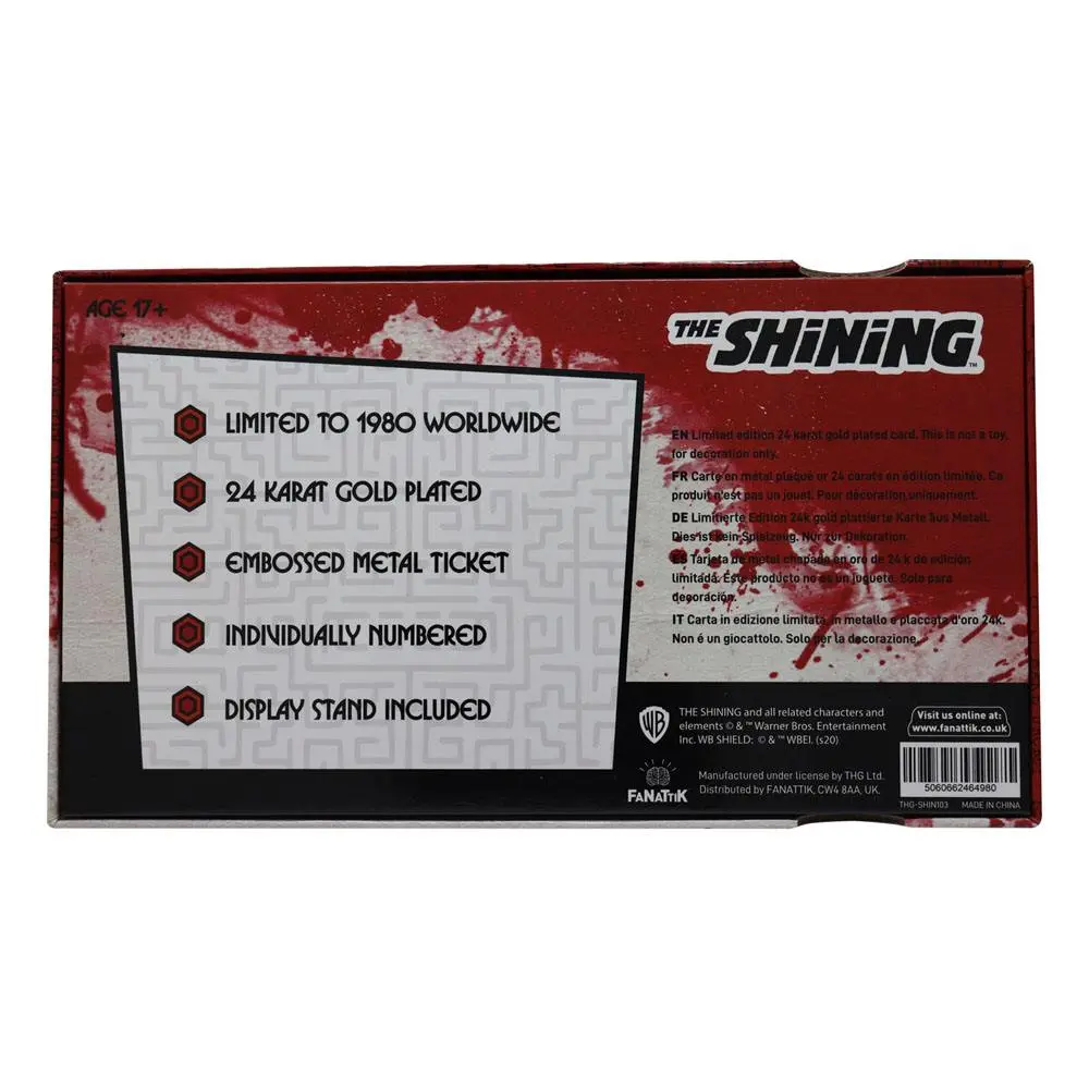 The Shining Gyrosphere Collectible Ticket replika (aranyozott) termékfotó