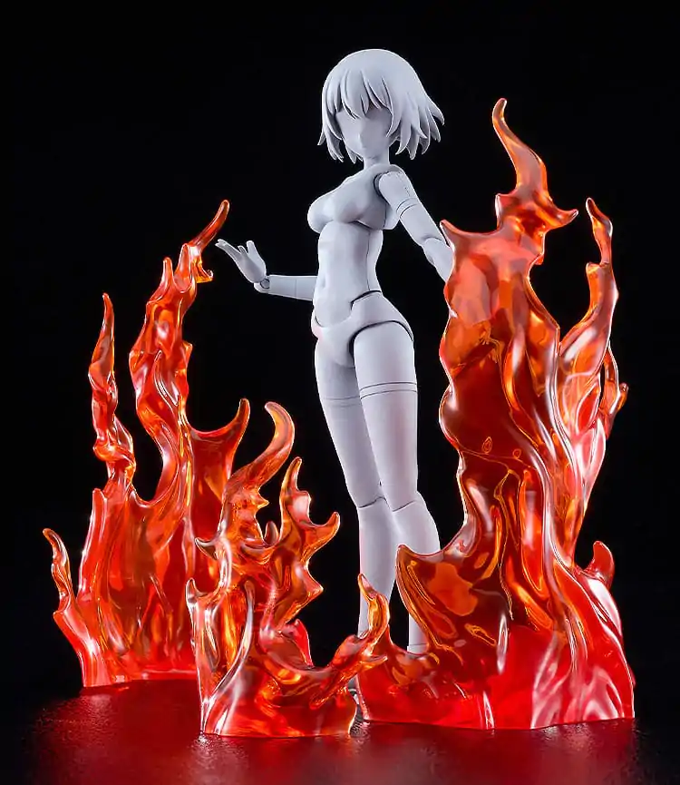 The Simple Effect Parts for Figures Flames: Red figura kiegészítő  termékfotó