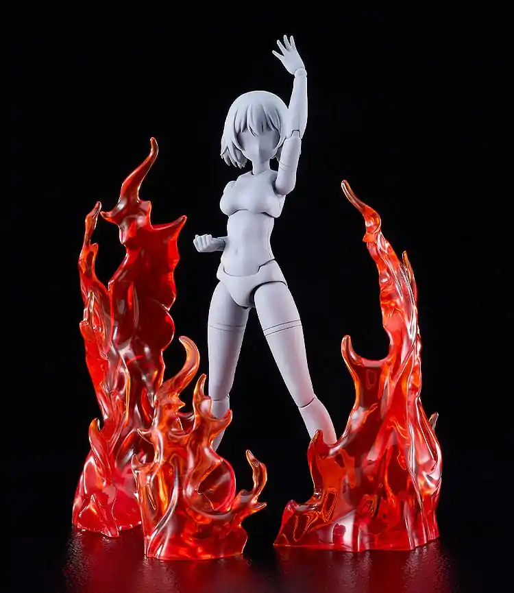 The Simple Effect Parts for Figures Flames: Red figura kiegészítő  termékfotó