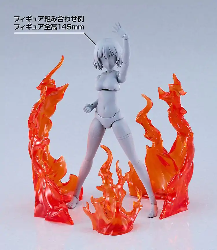 The Simple Effect Parts for Figures Flames: Red figura kiegészítő  termékfotó