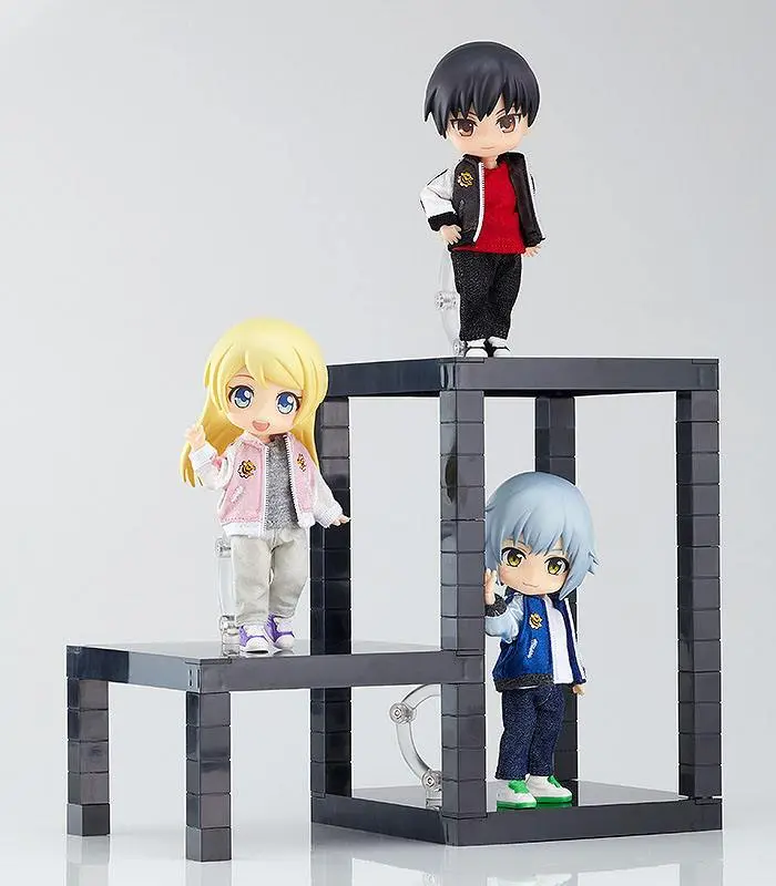 The Simple Stand for Figures &amp; Models 3-Pack Build-On Type (Black) termékfotó