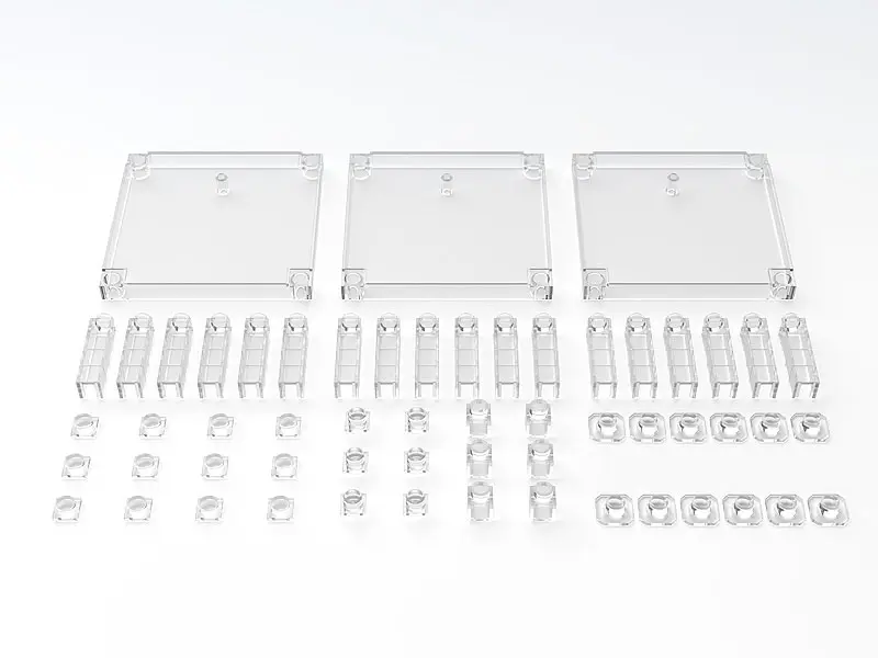 The Simple Stand for Figures &amp; Models 3-Pack Build-On Type (Translucent) termékfotó