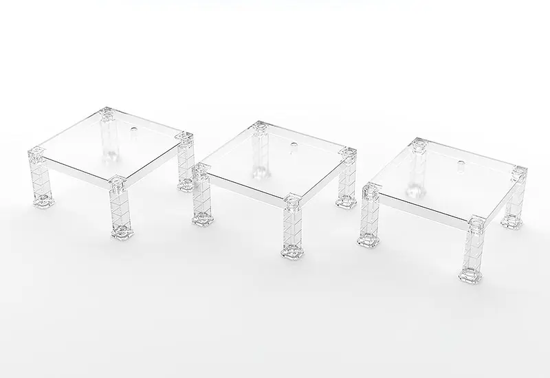The Simple Stand for Figures &amp; Models 3-Pack Build-On Type (Translucent) termékfotó
