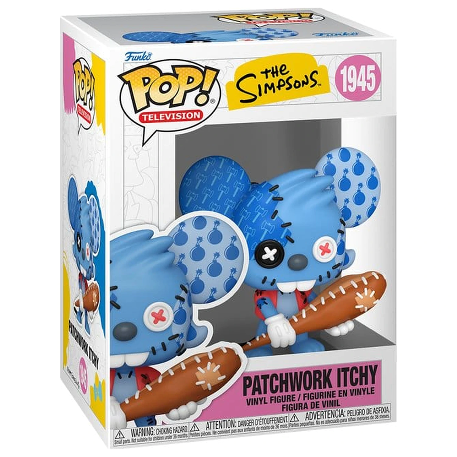 The Simpsons Funko POP! Animation Vinyl figura Itchy Patchwork 9 cm termékfotó
