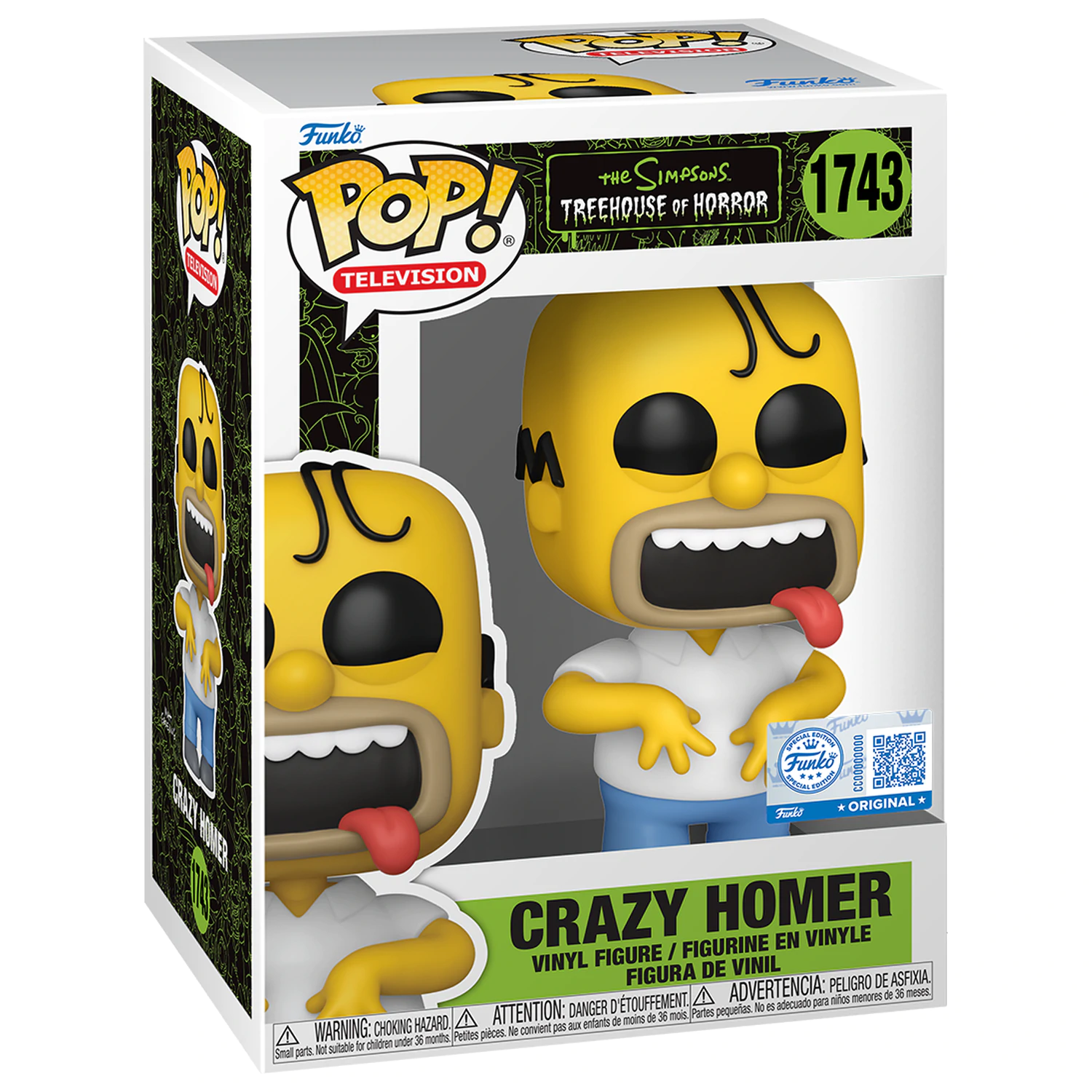 The Simpsons Funko POP! figura Homer Simpson (Treehouse of Horror) Exclusive Edition 9 cm termékfotó