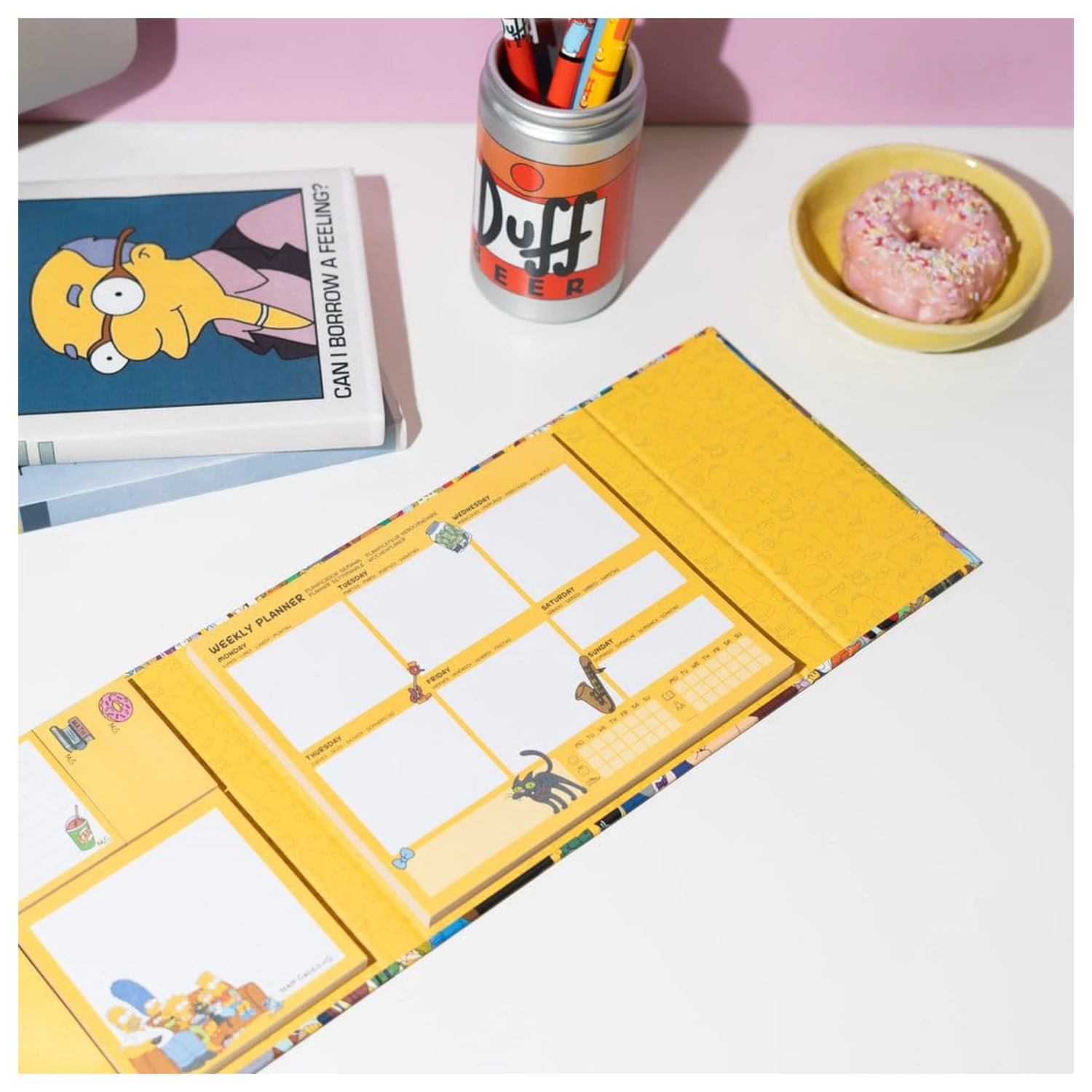 The Simpsons heti tervező  jegyzettömbbel 19 x 17 cm termékfotó