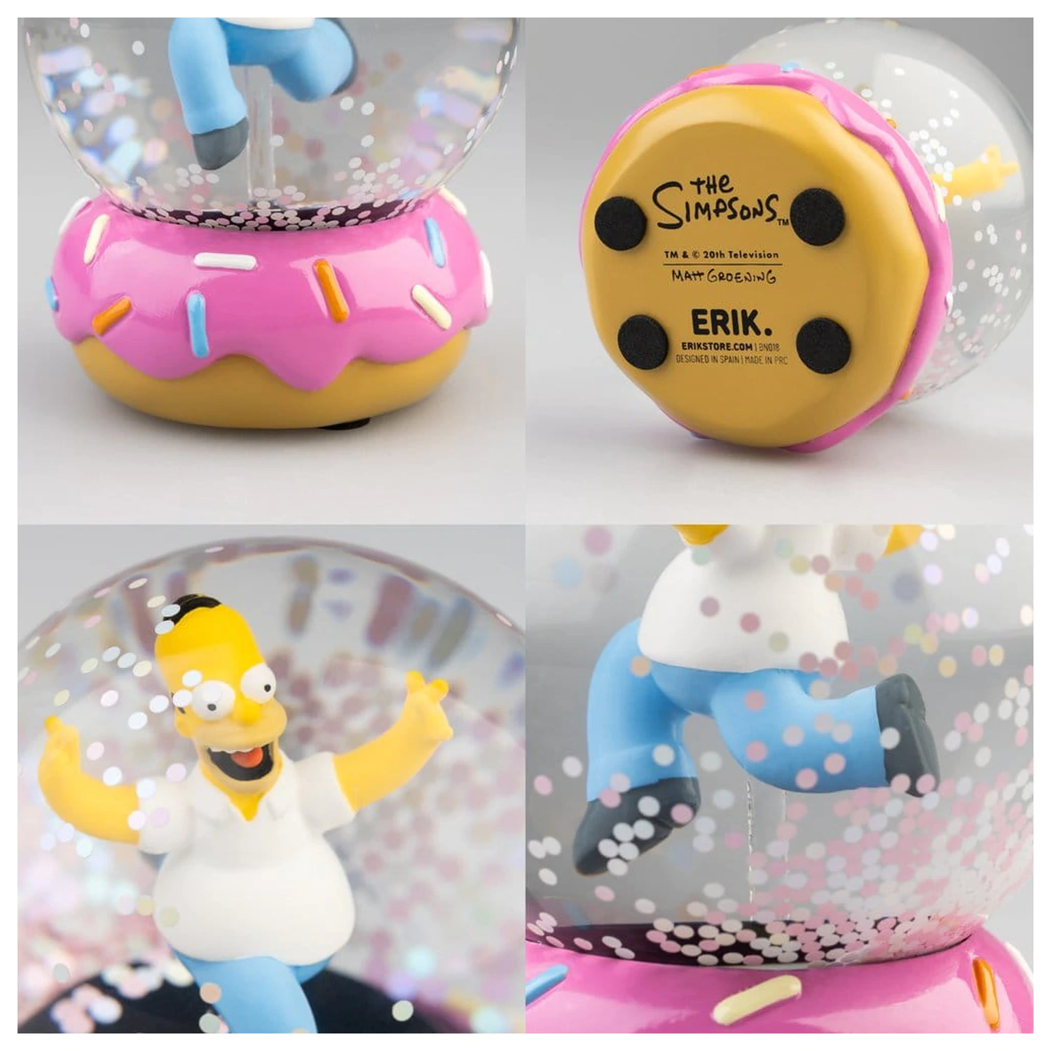 The Simpsons Homer Simpson Donut hógömb 10 cm termékfotó