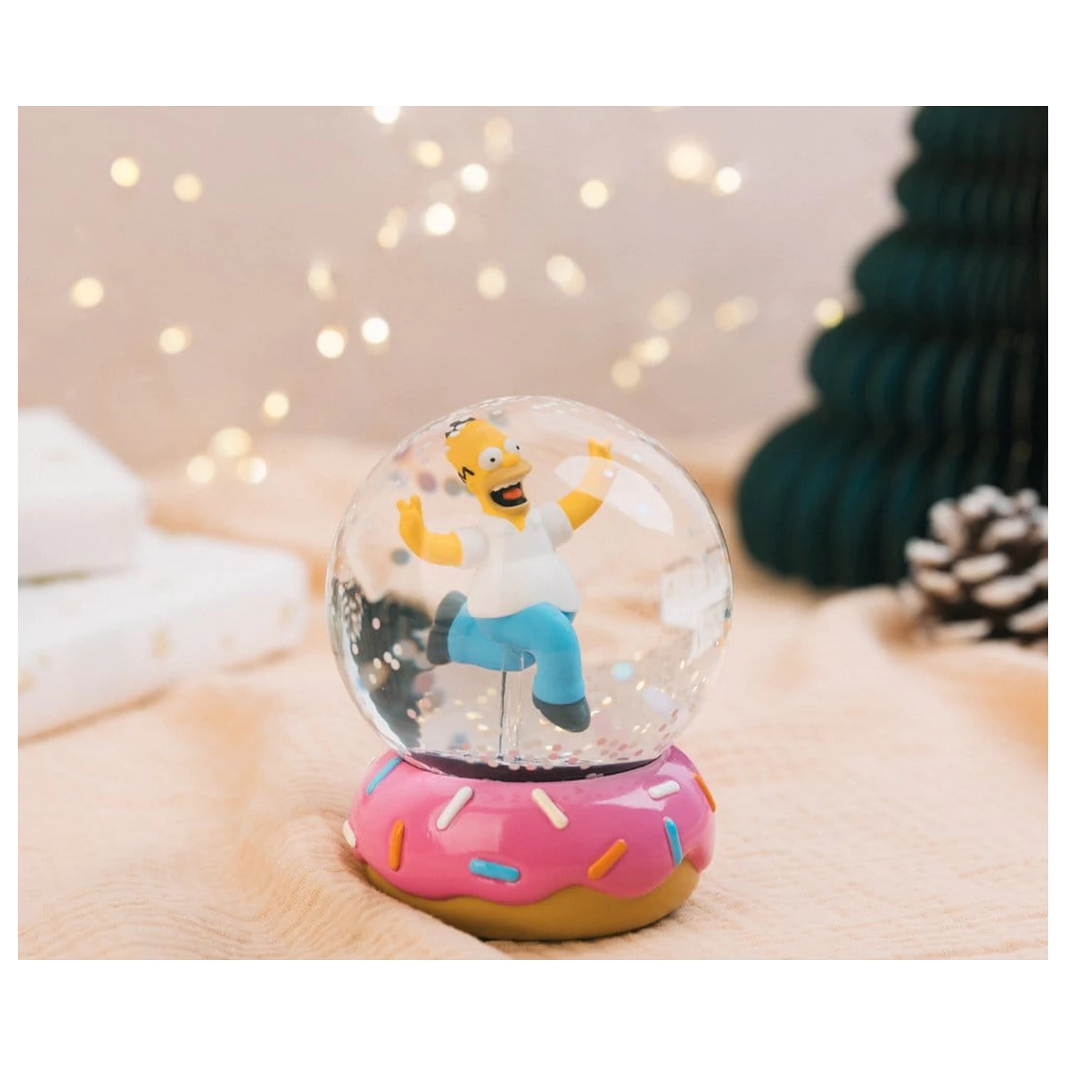 The Simpsons Homer Simpson Donut hógömb 10 cm termékfotó