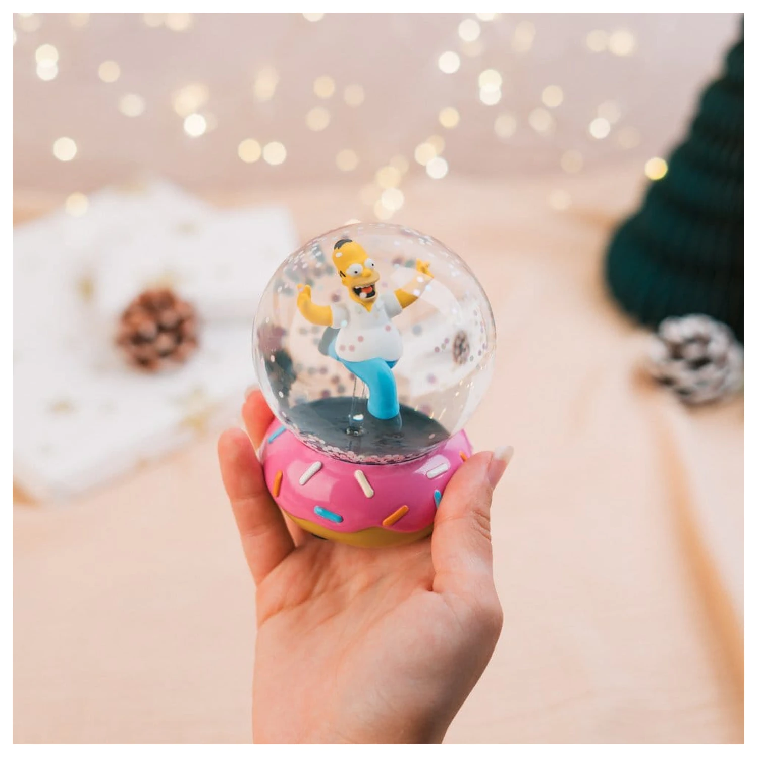 The Simpsons Homer Simpson Donut hógömb 10 cm termékfotó