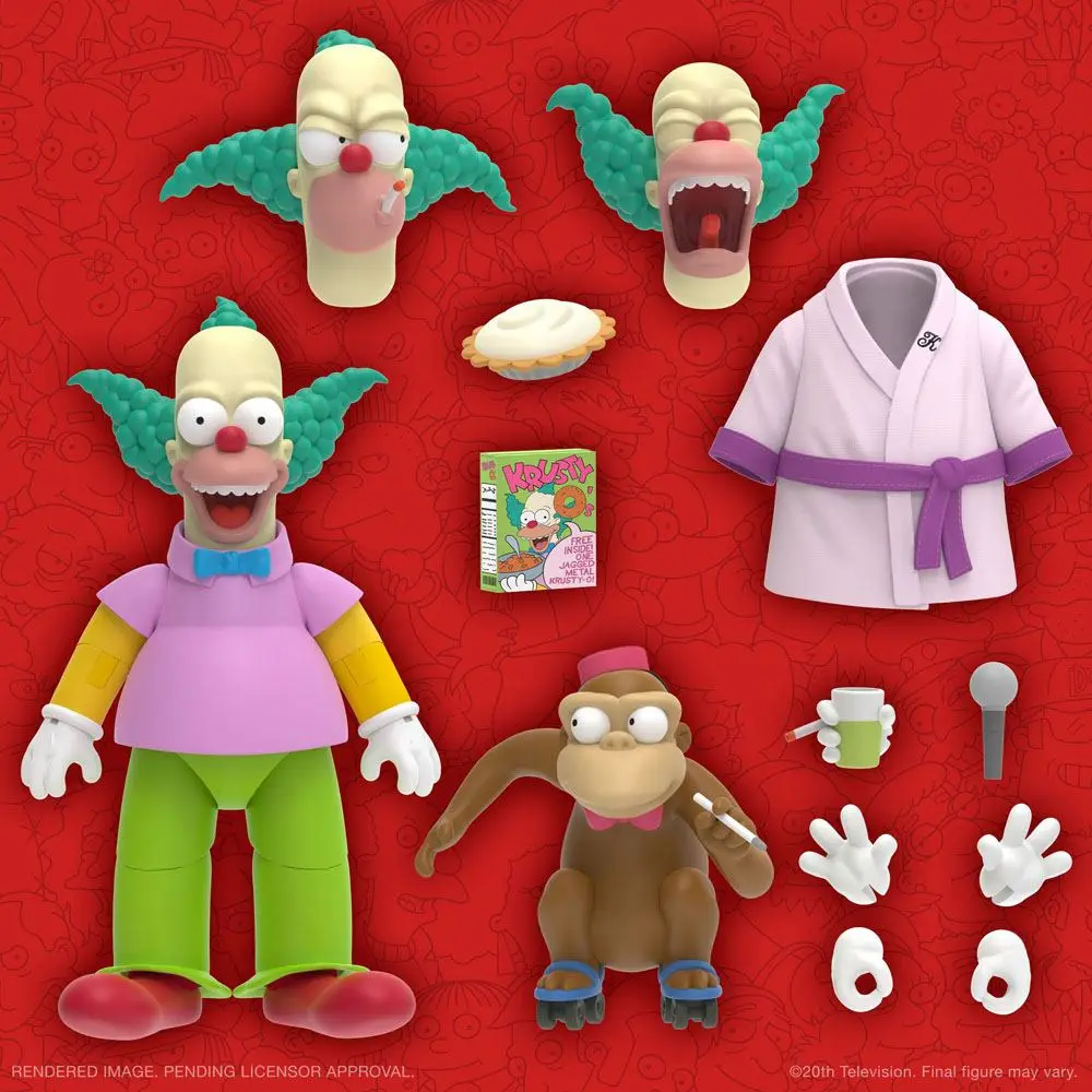 Die Simpsons Ultimates Actionfigur Krusty the Clown 18 cm termékfotó