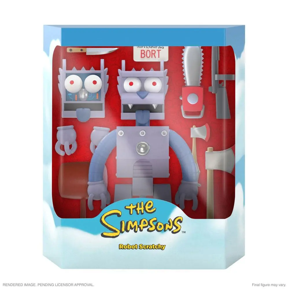 The Simpsons Ultimates Robot Scratchy akciófigura 18 cm termékfotó