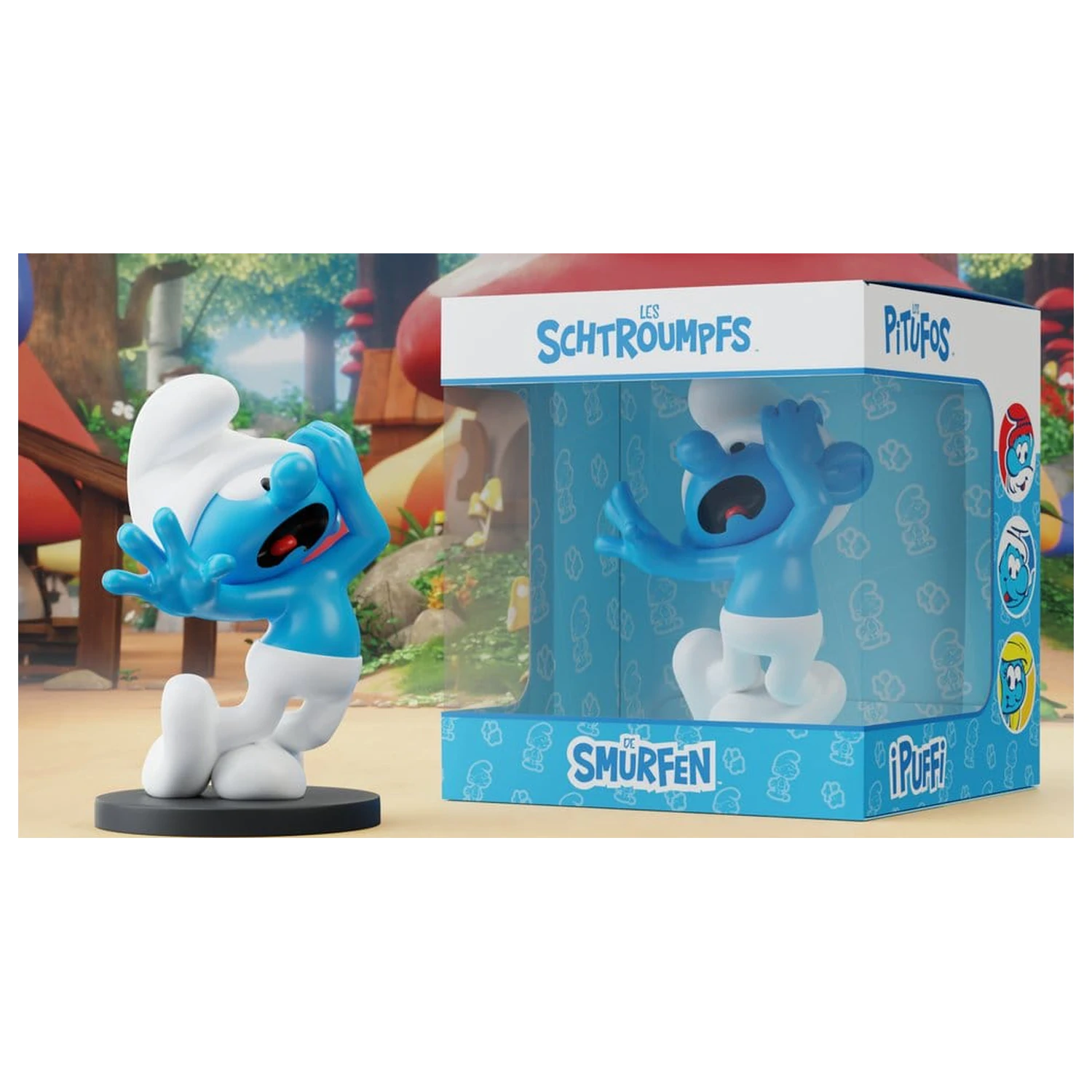 The Smurfs Clumsy Smurf szobor figura 12 cm termékfotó