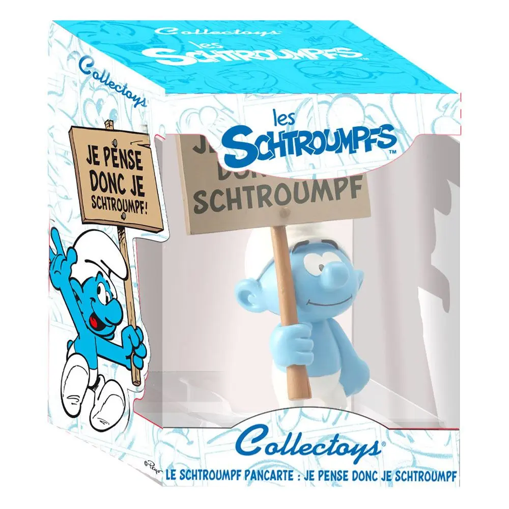 The Smurfs Collector Collection Smurf wit a Sign szobor figura 18 cm Francia felirat termékfotó