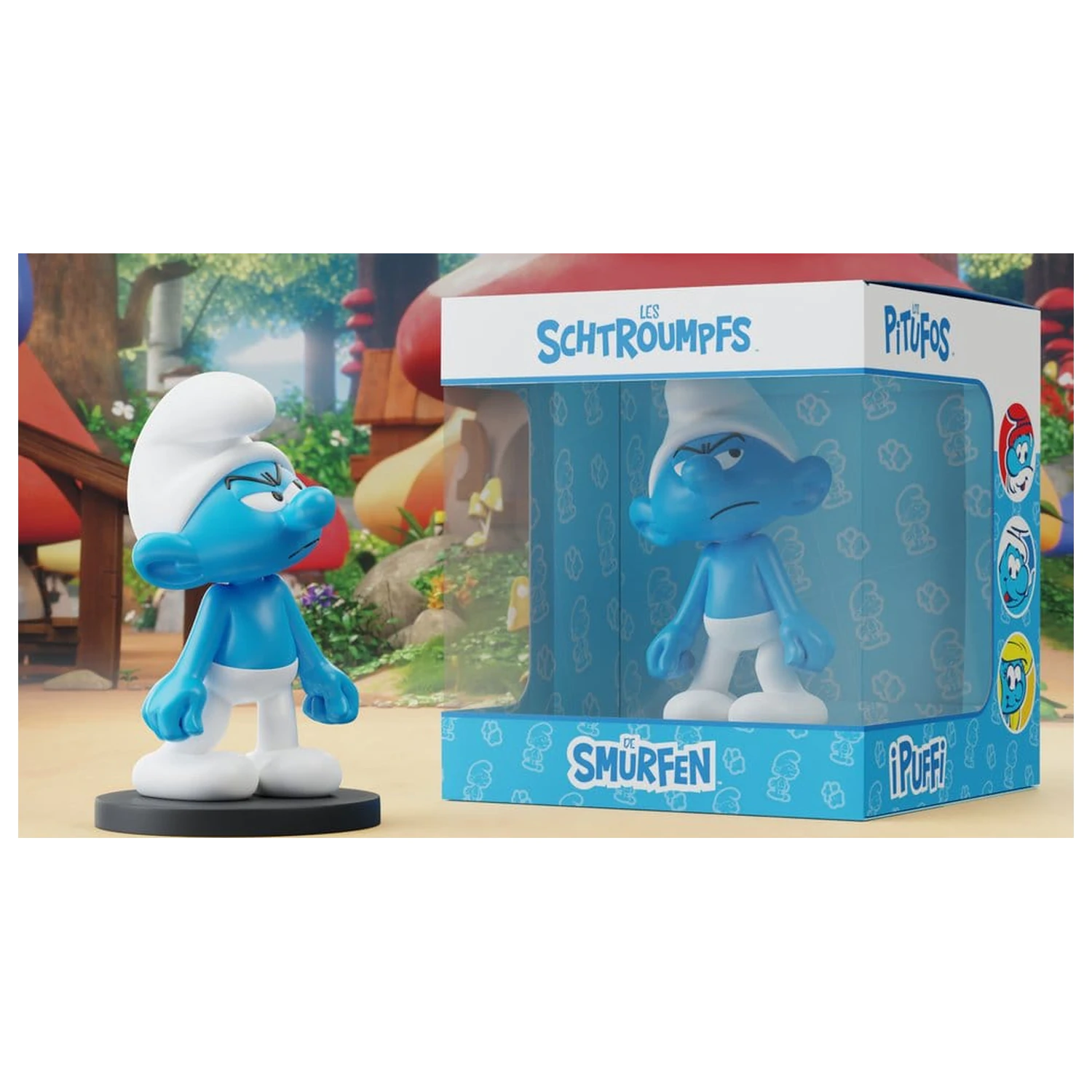 The Smurfs Grouchy Smurf szobor figura 11 cm termékfotó