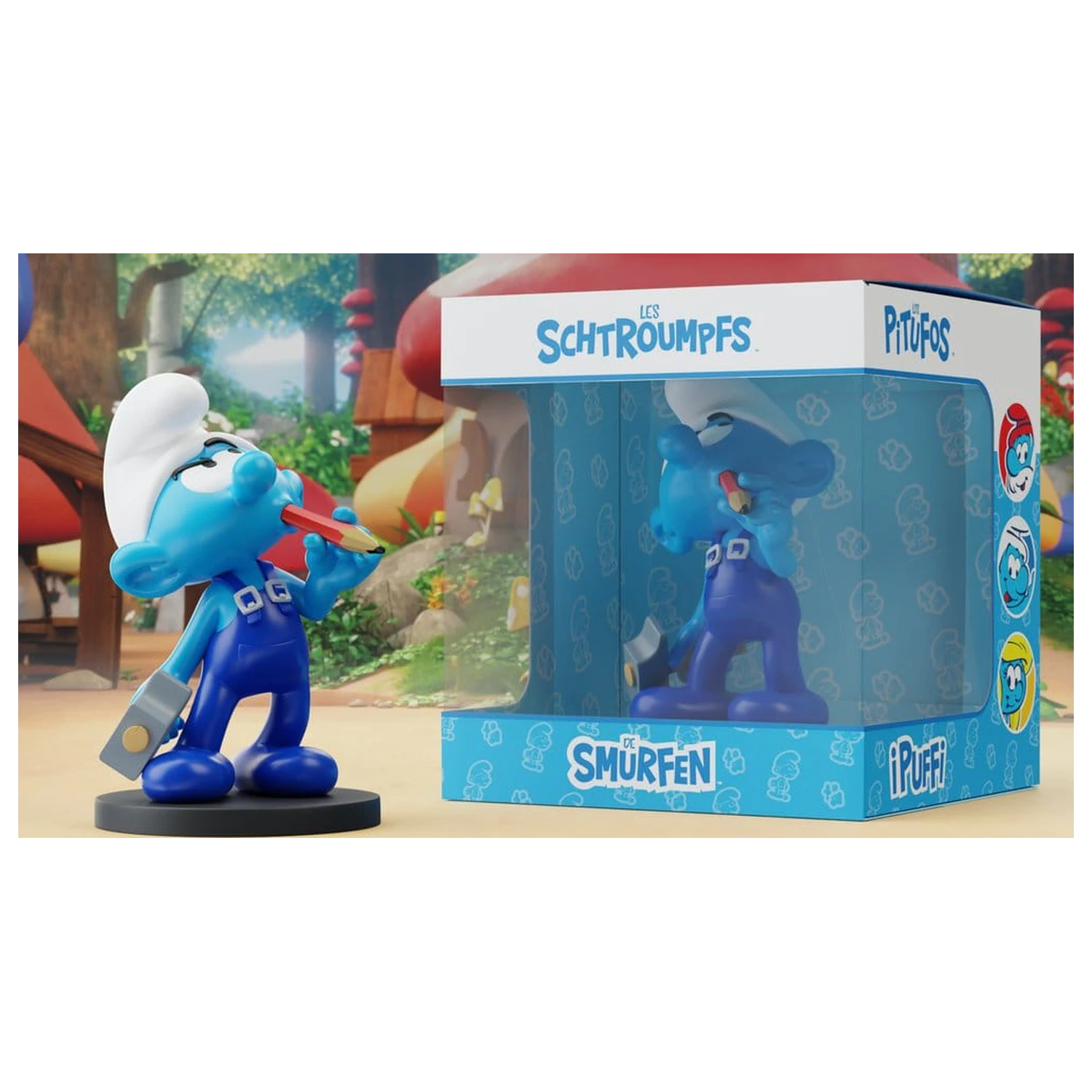 The Smurfs Handy Smurf szobor figura 11 cm termékfotó