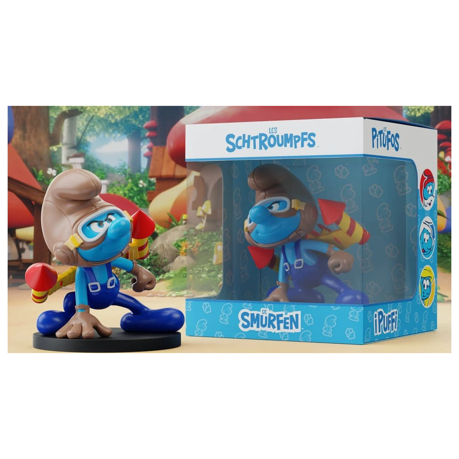 The Smurfs Jetpack Smurf szobor figura 10 cm termékfotó