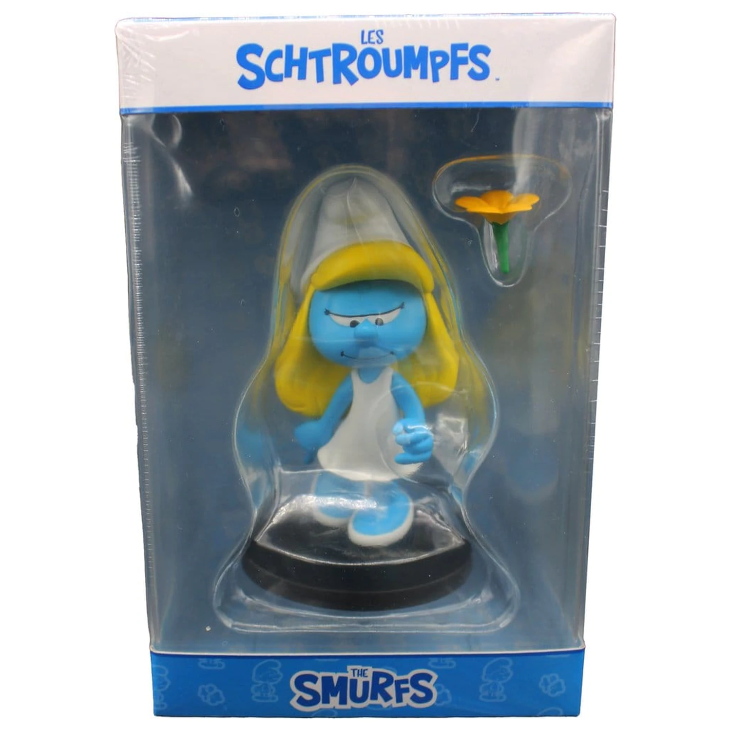 The Smurfs Smurfette with Flower szobor figura 12 cm termékfotó