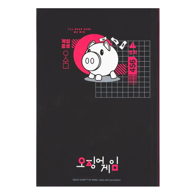 The Squid Game A5 jegyzetfüzet termékfotó