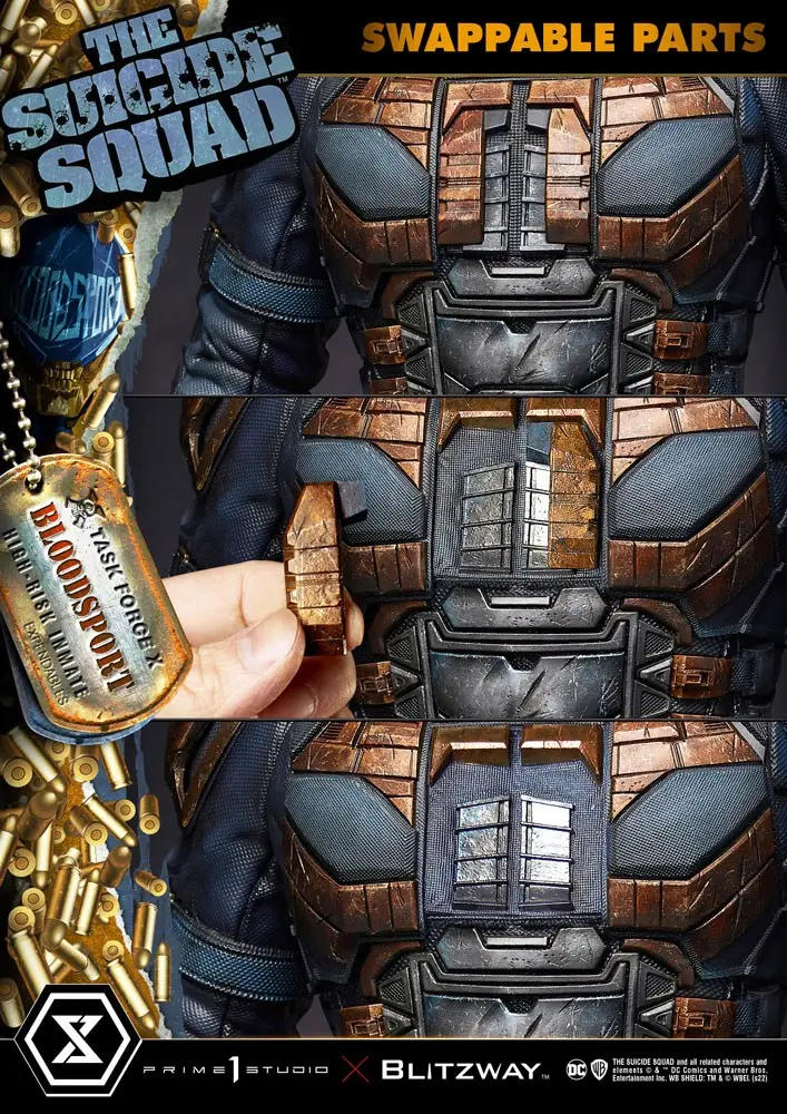 The Suicide Squad 1/3 Bloodsport Bonus Version szobor figura 71 cm termékfotó