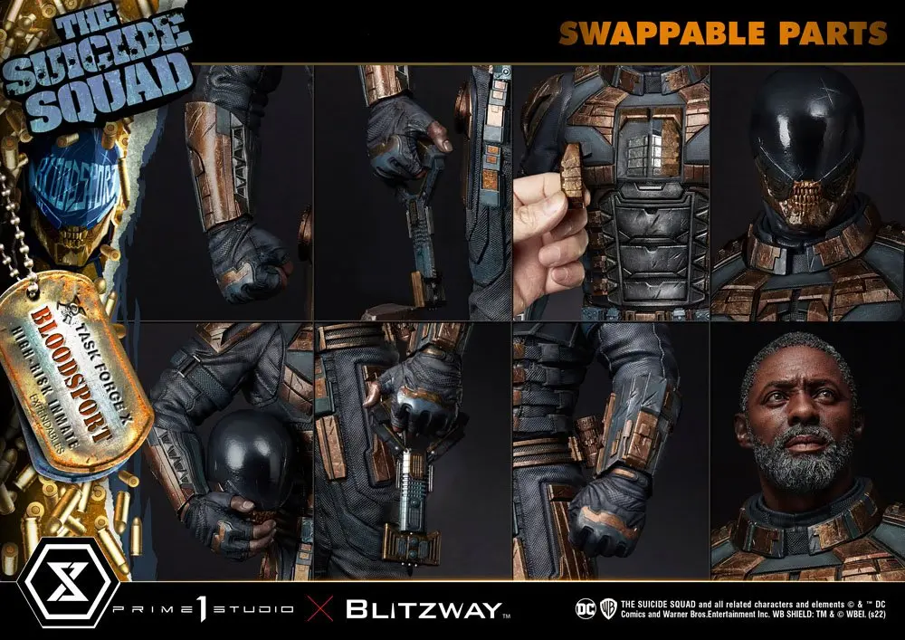 The Suicide Squad 1/3 Bloodsport Bonus Version szobor figura 71 cm termékfotó